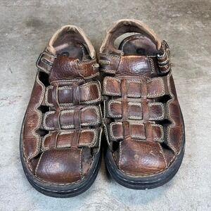 Brown leather GBX sandals with a boho vibe Size men's 9